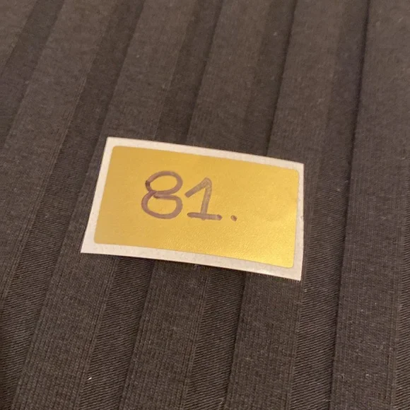 Zara Black Ribbed Midi Dress. Size M . Style 4174/653/800 - Picture 8 of 8